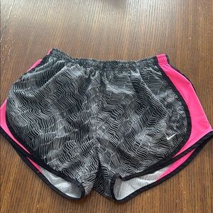 Nike Black and Pink Athletic Shorts Lightweight Breathable Design
